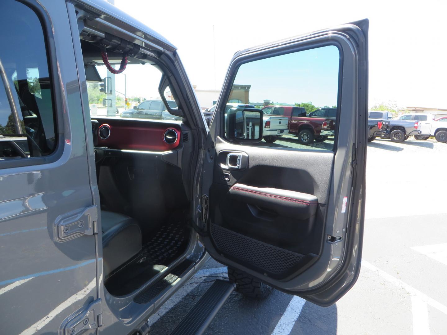 2021 Sting Grey /BLACK Jeep Wrangler Unlimited Rubicon (1C4JJXFM5MW) with an 3.0L V6 DOHC 24V TURBO DIESEL engine, 6A transmission, located at 2630 Grass Valley Highway, Auburn, CA, 95603, (530) 508-5100, 38.937893, -121.095482 - Diesel JL with Sky One power top featuring a Teraflex suspension system, Falcon adjustable shocks & steering stabilizer, Full Metal Cloak skid plate, 17" Method bead grip wheels, 37" Toyo RT Trail tires, Warn winch, Rigid Led lighting, Teraflex HD spare tire carrier, Teraflex Diff covers, Amp steps, - Photo#54